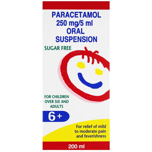 Paracetamol 250mg/5ml Suspension 200ml