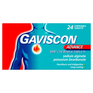 Gaviscon Advance Mint Chewable Tablets 24 Chewable Tablets