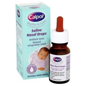 Calpol Soothe and Care Saline Nasal Drops – 10ml