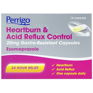 Perrigo Heartburn & Acid Reflux Control 20mg 14 Capsules