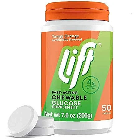 Lift Fast Acting Glucose Chews Orange 50 Pack